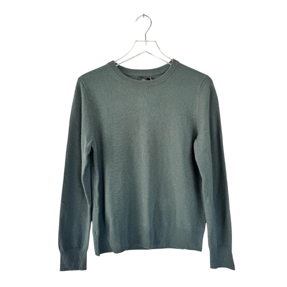 Quince Mongolian Cashmere Crewneck Sweater in Moss Size Medium NWT